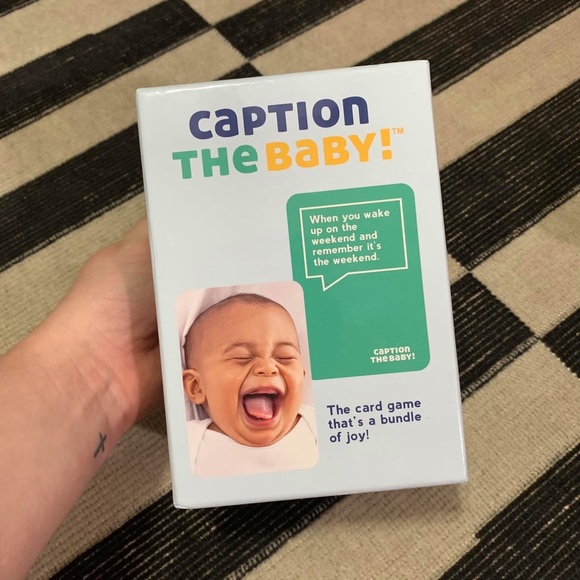 NEW Caption The Baby! Photo Caption Card Game Baby Shower or Gender Reveal Games - Picture 2 of 12